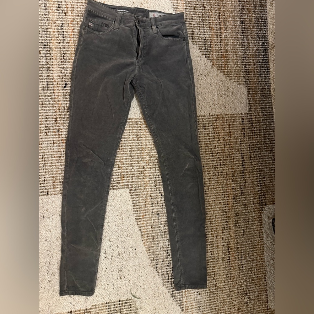 AG Adriano Goldschmied Charcoal Corduroy Pants